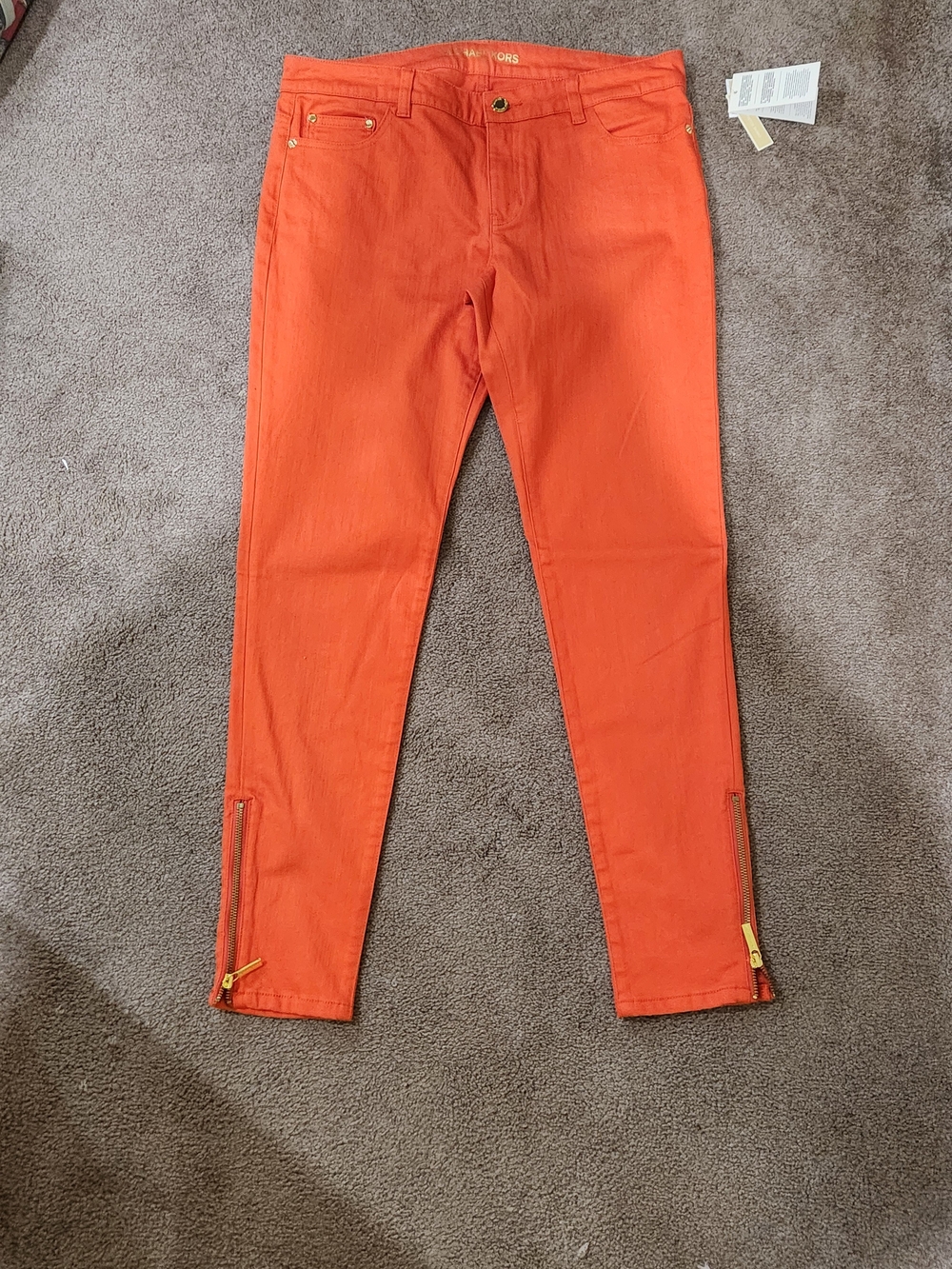 Michael Kors Bright Orange Casual Pants